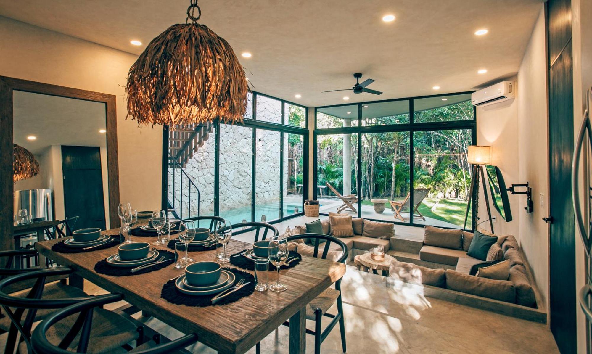Jungle Boho Villa - Private Pool - Concierge 6B Тулум Екстер'єр фото